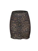 Media falda elegante de cintura elástica estilo Qianniao, Falda corta de cintura alta que abraza la cadera - details 17