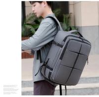 Mochila para computadora de gran capacidad para hombres, multifuncional con carga USB, impermeable y expandible. - details 20