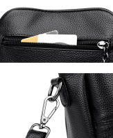 Bolsos de hombro y bandolera retro para mujer en color sólido de cuero PU, bolsos de mensajero pequeños de diseñador - details 10