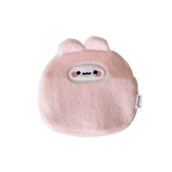 Bolsa de cosméticos de animales de dibujos animados para mujer, bolsa de almacenamiento de labios portátil, organizador de artículos de tocador de gran capacidad de felpa - 1