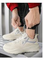 Zapatillas de correr con plataforma para hombre Zapatillas naranjas transpirables de punto informales a la moda Zapatos antideslizantes para deportes al aire libre - details 16