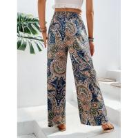 Pantalones de pierna ancha para mujer, cintura alta, elásticos, estéticos, elegantes, elegantes - details 7