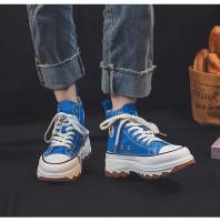 Zapatillas Deportivas de Moda y Versátiles Transpirables, Cómodas y Informales con Punta Redonda Elevada, Suela Gruesa de Lona - details 8