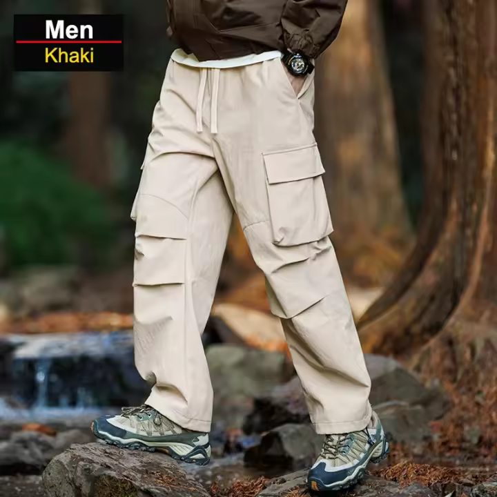 Pantalones de Overalls para Hombres Secado Rápido, Impermeable, Transpirable para Senderismo, Pesca, Acampar Largo Completo, Ajuste Atlético - 1