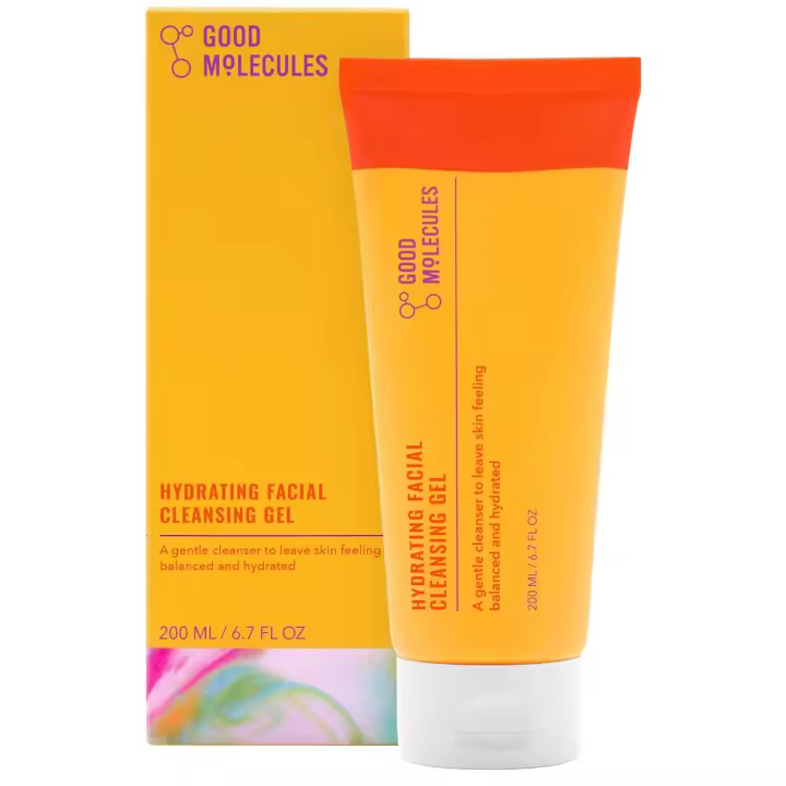 Good Molecules Gel de limpieza facial hidratante - Limpiador facial con agua de rosas y piña - Cuidado de la piel para la cara, ilumina, limpia e hidrata - 1