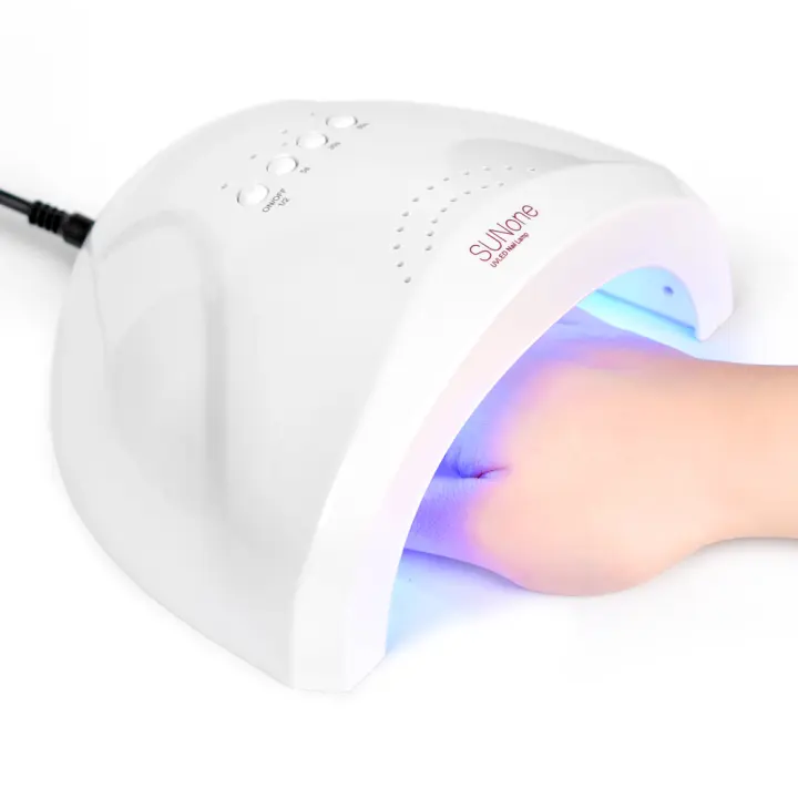 Lámpara LED UV KADS 48W para Secado de Uñas con 30 LEDs Profesional Máquina Secadora de Uñas con Tiempo Ajustable 5s/30s/60s para Manicura y Gel - 1