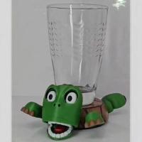 Tapete para taza con forma de tortuga con apertura automática de ojos, posavasos creativos y divertidos para tazas de té, mantel individual antideslizante con aislamiento para bebidas de animales - details 13