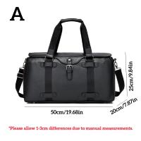 Bolso de Viaje Multifuncional para Hombres con Gran Capacidad Bolso de Mano de Tipo Trolley Bolso de Mensajero de Hombro para Negocios Bolsos de Fin de Semana Deporte y Aventura - details 1