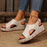 Sandalias de cuña de verano para mujer, zapatos de moda - details 3