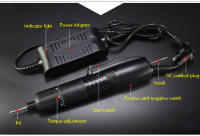 Llave de Destornillador Eléctrico con Adaptador Mejorada 1/4 Interfaz Ajustable Torque Power Screwdriver Botón de Pistola de Destornillador - details 1