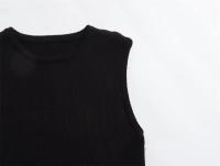 Conjunto de 2 piezas de falda para mujer, traje ajustado elástico de punto, elegante, a la moda, ocio, calle, vacaciones, verano - details 7