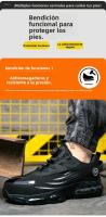 Zapatos de Seguridad para Trabajo Tejidos Voladores con Botón Resistentes al Desgaste, Cómodos, Ligeros y Transpirables para Hombres - details 4