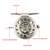 Carrete de aleación de aluminio para diestros, carretes lisos de mosca de hielo, accesorios de pesca - details 22