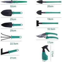 Kit de herramientas Juego de herramientas de jardinería de 11 piezas con estuche de transporte y guantes de jardín - details 2