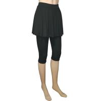 Mallas deportivas de Color sólido para mujer, Leggings cortos sin costuras, falda informal, pantalones de Yoga - details 1