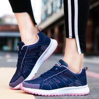 Zapatillas de correr ligeras blancas para mujer, zapatos de entrenamiento antideslizantes, Zapatillas de malla transpirable para caminar - details 20