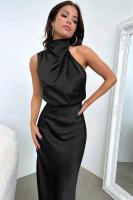 Elegante Vestido de Satén de Seda de Verano de Alta Gama Vestido Largo Sin Mangas para Mujeres - details 49