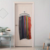 Perchero de alineación para ropa en acero inoxidable multifuncional, ahorrador de espacio, organizador de armario para pantalones - details 5