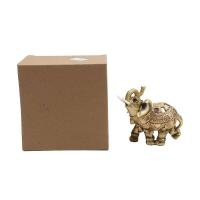 Estatua dorada de la suerte, estatuilla de riqueza, regalo, decoración del hogar, escultura de elefante Feng Shui - details 11