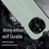 Para Honor Magic7, Magic 7 Pro Elegante cuero PU con protección de cámara Protector delgado duradero texturizado antideslizante a prueba de golpes - details 1