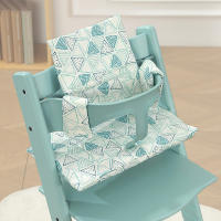 Cojín de Bebé para Silla de Comedor Stokke Tripp Trapp Cubierta de Tela Azul Triangular - details 0