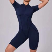 Monos Deportivos de Yoga Fiess Mangas Cortas, Espalda Abierta, Talla Única para Mujeres - details 5