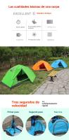 Tienda campaña montaje rapido impermeable Deportes al aire libre viajar Camping - details 14