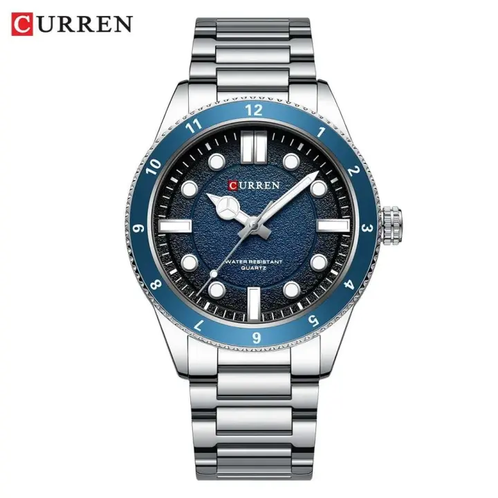 Reloj de Cuarzo CURREN 8450 Diseño de Lujo para Hombres Correa de Acero Inoxidable - 1