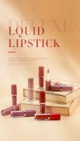 Juego de 12 brillos de labios de libro, esmalte de labios mate aterciopelado antiadherente, barra de labios - details 0