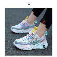 Zapatos de marca para niños, zapatillas de deporte para niñas, zapatos deportivos transpirables para niños, zapatillas de tenis cómodas informales de color rosa a la moda para uso diario - details 13