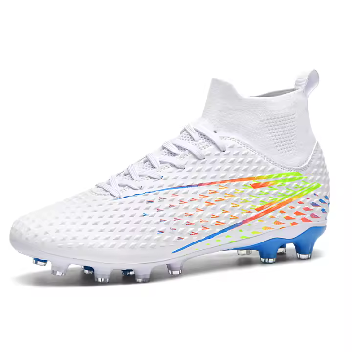 Botas de fútbol profesionales para hombre, zapatos de fútbol de Punta larga, zapatos de fútbol de tobillo alto para exteriores, zapatos de entrenamiento para niños - 1