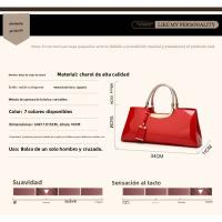 Bolsos de Mujer 2025 Bolsos Charol con Pegamento Ligero Moda Europea y Americana - details 0
