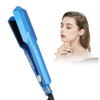 Plancha de pelo profesional, plancha plana de cerámica, calentamiento rápido, 470F, alisador de pelo, plancha de pelo de placa ancha - details 0
