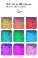Luz LED Nocturna RGB Rosa Recargable 16 Colores, Lámpara de Mesa Táctil de Cristal, Cambia de Color para Tu Mesita de Noche, Decoración Navideña - details 5
