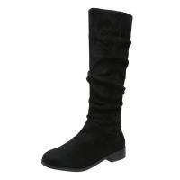 Botas largas informales para mujer, zapatos planos a la moda - details 10