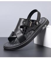 Sandalias de Verano para Hombres Suelas Gruesas, Estilo Casual, Zapatillas de Playa de Cuero Antideslizante, Doble Propósito - details 12