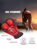 Shorts de Ciclismo para Hombre con Almohadilla de Gel, Alta Elasticidad y Secado Rápido, Transpirables con Agarres Antideslizantes de Silicona en las Piernas - details 4