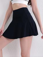 Faldas Deportivas De Un Solo Color Con Bolsillo, Faldas Activas De Golf, Running Y Tenis, Ropa Deportiva Para Mujer - details 12