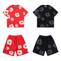 NOVEDAD DE VERANO 2025, conjunto de manga corta de Hip Hop, camiseta de marca a la moda, pantalones cortos - details 2