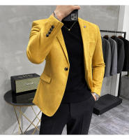 Traje de Abrigo de Piel de Ciervo de Alta Calidad Ajuste Delgado, Moda de Negocios Casual, Botón Único - details 24