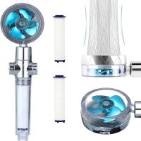 Ventilador Turbo para Ducha Cabeza de Alta Presión con 5 Filtros Spray de Cuerpo para Baño para Mejoras del Hogar - details 0