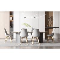 Mesa de comedor Phoenix negro,sillas de comedor idmarket lote 6,silla de cocina juego de 4