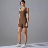 Body sin mangas para mujer, ropa elástica de una pieza, ropa de gimnasio, ropa deportiva - details 9