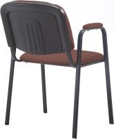 Confidente Ken Pro Tapizada En Tela I Silla De Conferencia con Base De Metal Negro I Silla De Oficina Sin Ruedas I Color:, Color:Negro - details 32