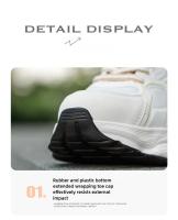Zapatos de Trabajo Transpirables Ligeros Zapatillas de Seguridad para Mujeres - details 11