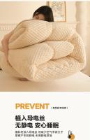 Manta de Cama Super Cálida para Otoño Invierno Suave y Cómoda con Calidez Forro de Edredón de Piel Sintética Antiestático - details 11