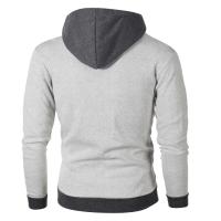 Nueva chaqueta deportiva para hombre, suéter con capucha y cremallera doble, chaqueta informal tipo cárdigan - details 2