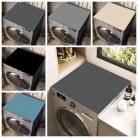 Cubierta rectangular para lavadora, almohadilla de goma con absorción de agua, antipolvo para horno microondas, Color sólido - details 6