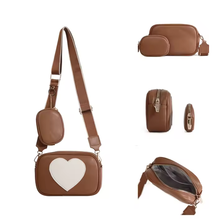 Bolso bandolera práctico para mujer con diseño con amor Mini madre e hijo - 1