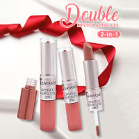 Matte Labial de Doble Cabeza Pasta de Frijol Mate Labial No Pegajoso Belleza Sin Desvanecer - details 2